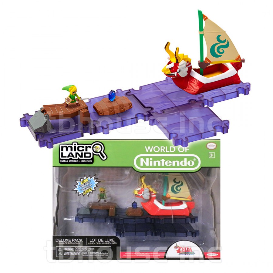 THE LEGEND OF ZELDA Wind Waker PLAYSET and Figure NINTENDO MICRO LAND