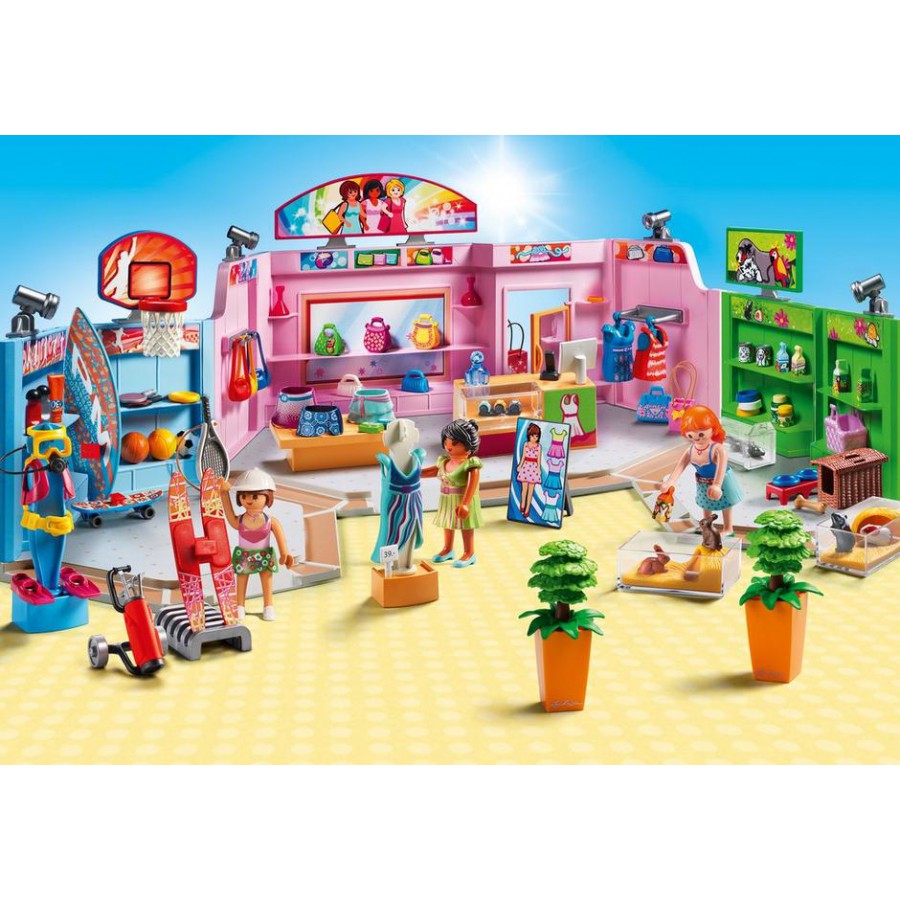 Playset MALL WITH 3 SHOPS Playmobil City Action 9078 Apecollection