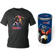 T-SHIRT Maglietta MAZINGA Z e AFRODITE Mazinger METAL Tin BOX Ufficiale SD TOYS