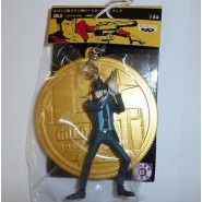 Rare FIGURE with Keyring LUPIN III 3rd Gold BIG COIN Original BANPRESTO