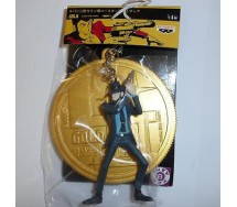 Rare FIGURE with Keyring LUPIN III 3rd Gold BIG COIN Original BANPRESTO