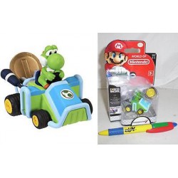 SUPER MARIO KART 7 Veicolo PullBack COIN RACERS Originale NINTENDO Jakks Pacific