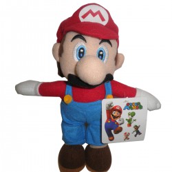 Stupendo Peluche SUPER MARIO Fuoco 25cm ORIGINALE Ufficiale NUOVO Bros Luigi