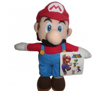 Stupendo Peluche SUPER MARIO Fuoco 25cm ORIGINALE Ufficiale NUOVO Bros Luigi