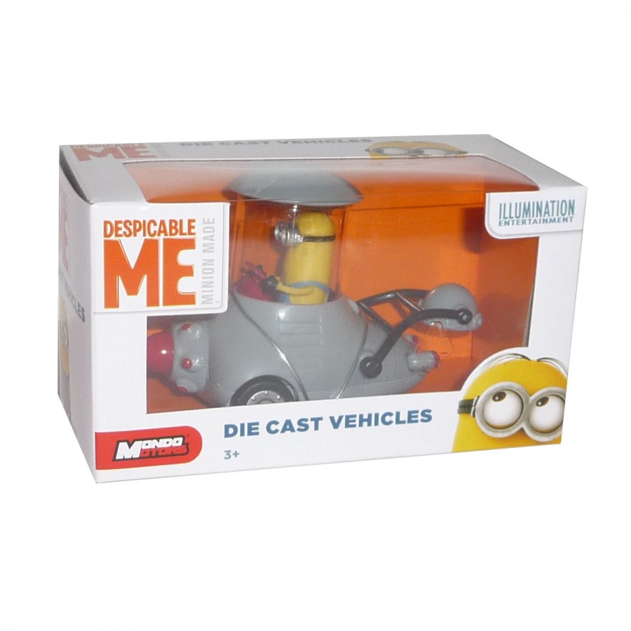 Despicable Me Minions Die Cast Vehicle Tim with Minion Mobile New