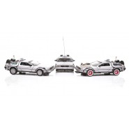 BACK TO THE FUTURE Deluxe Gift SET 3 Models DieCast  DE LOREAN 1/24 Scale Welly
