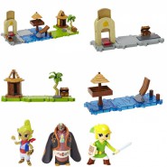 THE LEGEND OF ZELDA Wind Waker PLAYSET e Figura NINTENDO MICRO LAND Jakks Pacific