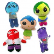 SET 5 PLUSH  Feelings INSIDE OUT Joy Sadness Anger Fear Disgust DISNEY PIXAR
