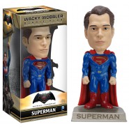 BATMAN vs SUPERMAN Figure SUPERMAN Bobble Head 15cm Original FUNKO Wacky Wobbler DC