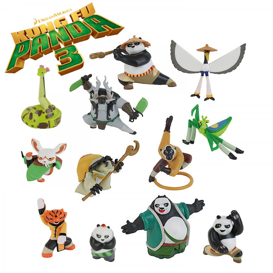 KUNG FU PANDA 3 Personaggio Plastica BLISTER Scelta Personaggio FIGURE Choice