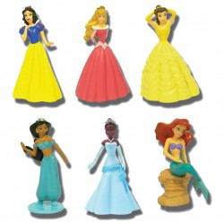 Set 7 Figure PRINCIPESSE DISNEY Princess BUILDABLE FIGURES Originali TOMY