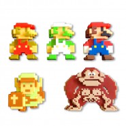 SUPER MARIO Box Set 5 MINI FIGURES Original Official JAKKS PACIFIC