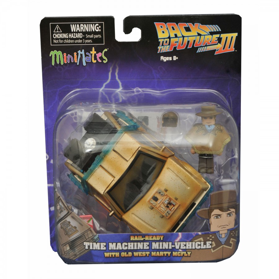 Back to the Future Minimates Mini-Time Machine with Marty McFly 