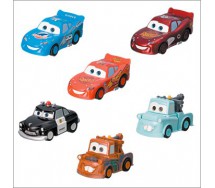 COMPLETE SET 6 Figures Models CARS DISNEY Tomy