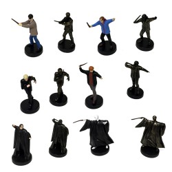 RARE SET 12 Figures HARRY POTTER Voldemort Ron Hermione Piton Draco FIGURES TOMY