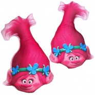 Principessa POPPY Cuscino TESTA Capelli 38cm dal film TROLLS Originale Ufficiale TOP QUALITY