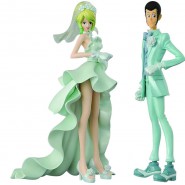 Set 2 Figures LUPIN and REBECCA ROSSELLINI Wedding MARRIED Version SPECIAL COLOR Banpresto