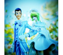 COPPIA Set 2 Figure LUPIN e REBECCA ROSSELLINI Wedding Version NORMAL COLOR Creator X Creator BANPRESTO 3rd III Terzo