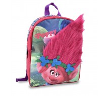Zaino CON CAPELLI Principessa POPPY Trolls 32x27cm Zainetto ASILO SCUOLA Originale