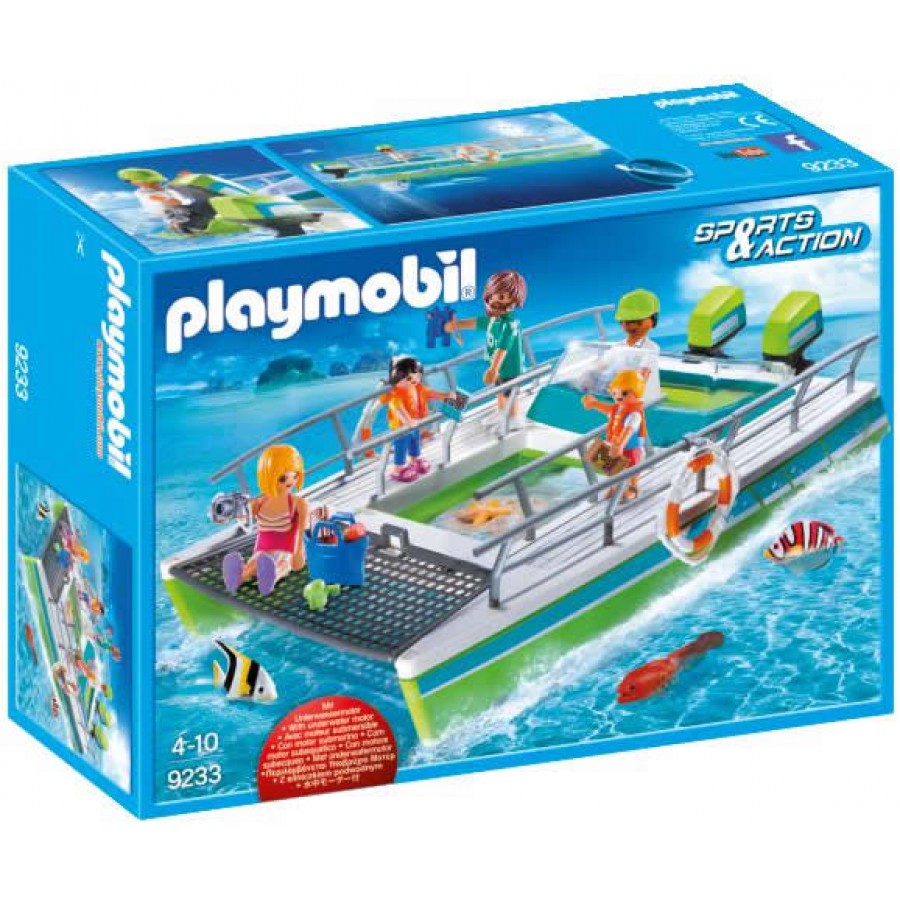 Playset BARCA CON FONDO TRASPARENTE e MOTORE Playmobil 