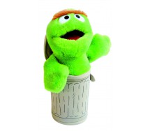 MUPPETS Plush OSCAR in Trash Can 25cm ORIGINAL Sesame Street
