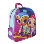 SHIMMER AND SHINE Zaino ZAINETTO BABY Disegno 3D 31x25x10cm Asilo Scuola ola ORIGINALE