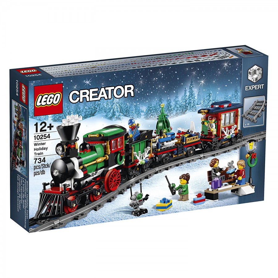 Building Playset Winter Holiday Train Xmas Lego Creator Expert 10254