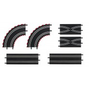 EXTENSION SET 6 PIECES for Electric SLOT CAR TRACKS Carrera GO and Carrera DIGITAL 143