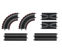 EXTENSION SET 6 PIECES for Electric SLOT CAR TRACKS Carrera GO and Carrera DIGITAL 143