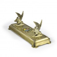 WAND STAND in Metal HOGWARTS School LOGO Harry Potter NOBLE COLLECTION NN9524 Warner Bros