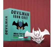 Ciondolo Metallo TESTA di DEVILMAN 8cm IRON CULT Acciaio Ufficiale Originale GO NAGAI