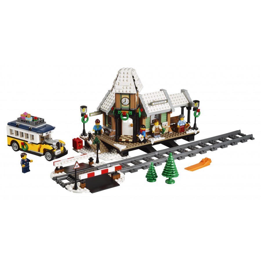 Train Station Winter Village Playset Lego Creator Expert 10259