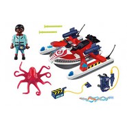 Playset ZEDDEMORE con ACQUA SCOOTER da THE REAL GHOSTBUSTERS Playmobil 9385