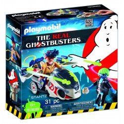 Playset STANTZ with FLYING MOTORCYCLE From THE REAL GHOSTBUSTERS Playmobil 9388