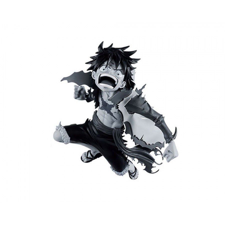 One Piece Figure Statue 16cm Monkey Luffy Black And White Version Battle World Colosseum 4 Banpresto Japan Apecollection