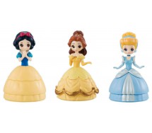 DISNEY Set 3 Figures 12cm PRINCESS Princesses SNOW WHITE CINDERELLA BELLE Original CAPCHARA BANDAI Japan