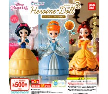 DISNEY Set 3 Figure 12cm PRINCIPESSE Biancaneve Cenerentola Belle CHAPCARA Originali BANDAI Japan