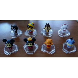 RARE SET 8 Mini Figures DISNEY BABIES CHARACTERS Pencil Cake Toppers TOMY Mickey Pinocchio Eeyoree etc.