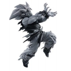 DRAGONBALL Figura Statua SON GOKU Super Saiyan VARIANTE BIANCO NERA 16cm Banpresto WORLD COLOSSEUM Figure BWCF