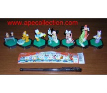 RARE Complete SET 7 Figures DISNEY Band ORCHESTRA Mickey Goofy Pluto Donald Chip Daled Original YUJIN Japan