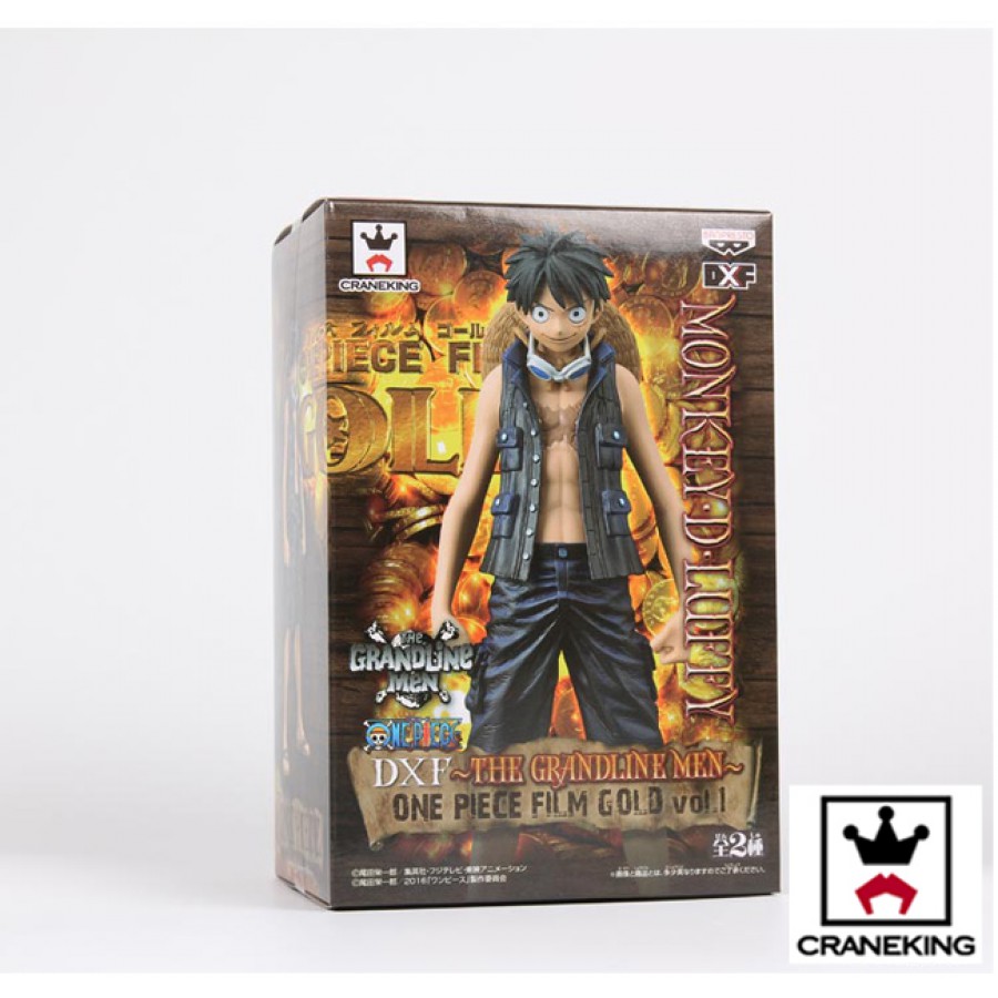 Figura RUFY LUFFY da ONE PIECE GOLD The Film 18cm GRANDLINE MEN Vol 1 Banpresto
