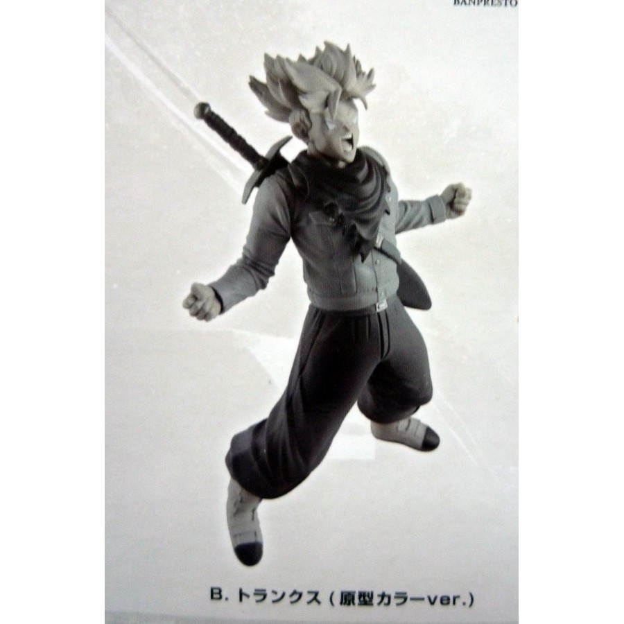 Dragon Ball Figure 18cm Trunks Scream World Figure Colosseum Vol 6 Black White Version Original Banpresto Japan Dragonball Apecollection