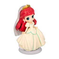 Figura Statuetta 14cm ARIEL Vestito Sposa Beige QPOSKET Banpresto DISNEY Versione A