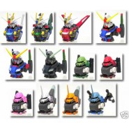 RARO SET 12  TRADING FIGURES Statuette Teste GUNDAM HEAD Serie 5 Original BANDAI Giappone