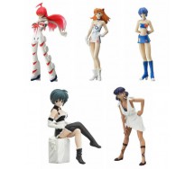 Set 5 Figure Collezione GAINAX Gals GIRLS PART 3 Nadia Evangelion etc. Originali BANDAI JAPAN Nadia etc.