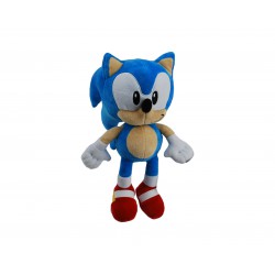 Peluche SONIC THE HEDGEHOG Riccio AZZURRO Classic Version GRANDE 28cm ORIGINALE Sega