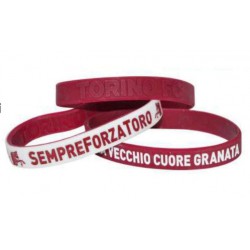 SET 3 RUBBER BRACELETS Original TORINO FC Toro Granata Football Soccer CLUB Official