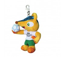 Keyring Plush FULECO Mascotte Brazil Soccer World Cup 2014