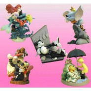 RARO Set 5 Figure DISNEY CINEMAGIC Primo PART 1 Yujin JAPAN  Dumbo Pinocchio Ariel etc.