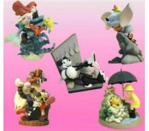 RARE Set 5 Figures DISNEY CINEMAGIC Primo PART 1 Yujin JAPAN  Dumbo Pinocchio Ariel etc.